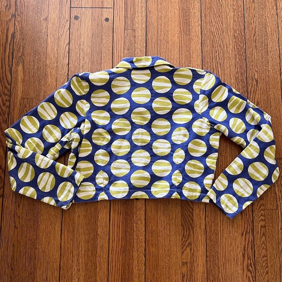 Vintage Handmade Cropped Jacket Like Marimekko - Picture 3 of 4